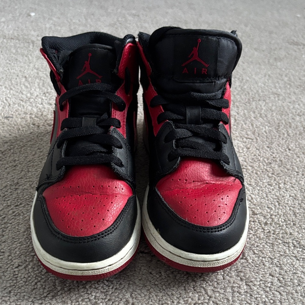 Nike Kids Sneakers - Black and Red High Tops